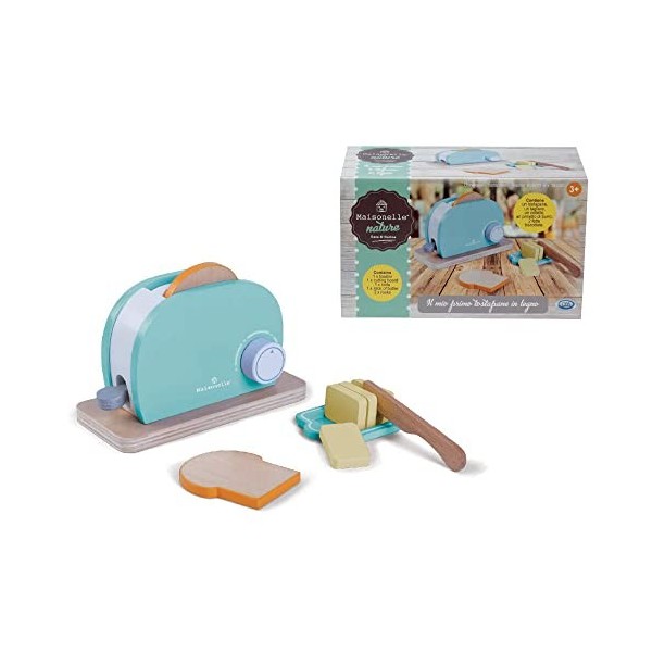 Maisonelle - Grille-pain jouet en bois pour enfants, idée cadeau Noël et anniversaire