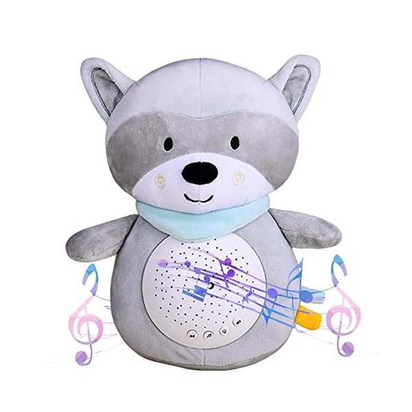 KIXS Animal en Peluche Lumineux - Peluche Peluche Lumineuse câline - LED Peluche Douce berceuses Chantant avec des veilleuses