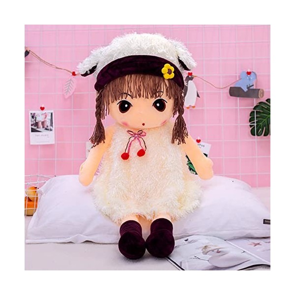 ITODA Bébé Enfant Fille Poupée de Chiffon Jouet Enfant Interactif Mignonne Poupée Peluche Jouet déveil Mini-Princesse Jouet 