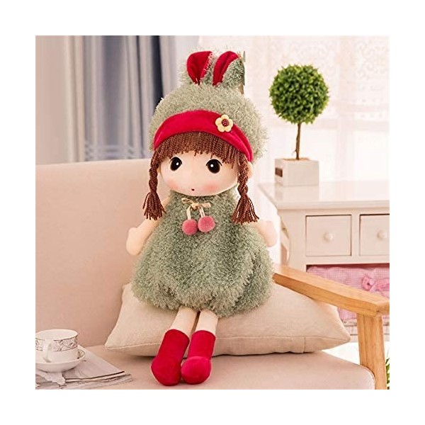 ITODA Bébé Enfant Fille Poupée de Chiffon Jouet Enfant Interactif Mignonne Poupée Peluche Jouet déveil Mini-Princesse Jouet 