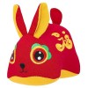 Toyvian Mascotte De Lannée du Lapin Poupée Mascotte du Nouvel an Chinois Peluche Zodiaque Chinois Poupées De Lapin en Peluch