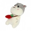 VICASKY Hamster Poupée Bébé Jouet De Couchage Enfant Lit Oreiller Animal Coussin en Peluche Hamster Cadeaux Câlin Oreiller Co