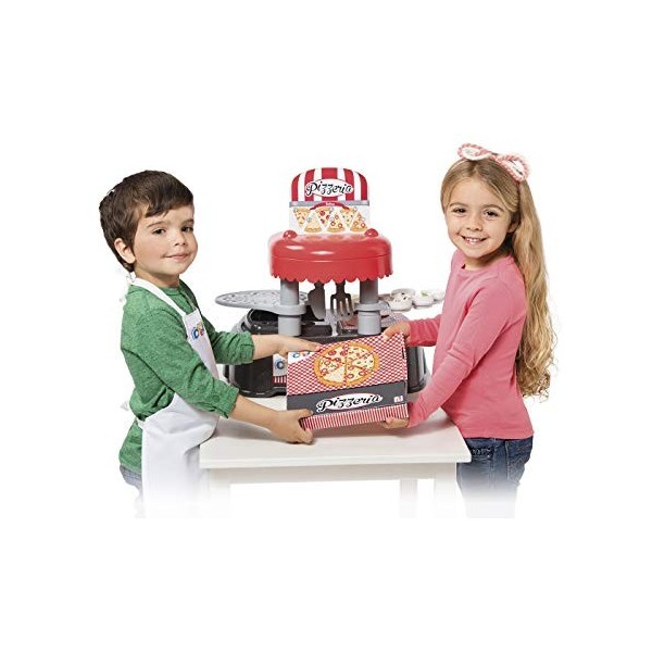 Chicos - Le Ptit Chef Pizzeria. Jeu dImitation pour Enfant. 37 Accessoires Inclus. +36 Mois. Ref. 83006