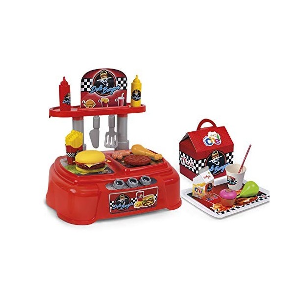 Chicos - Le PTit Chef Deli Burger. Jeu dImitation pour Enfant. 23 Accessoires Inclus. +36 Mois. Ref. 83007