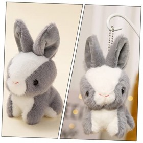 ibasenice Pendentif Lapin Jouet De Poupée Lapin Charme De Clé Floue Adorable Lapin Porte-clés Poupée Lapin Jouets Pour Enfant