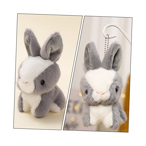 ibasenice Pendentif Lapin Jouet De Poupée Lapin Charme De Clé Floue Adorable Lapin Porte-clés Poupée Lapin Jouets Pour Enfant