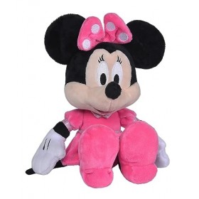 Disney - Minnie, 25 cm, Robe Rose, Peluche, à partir de 0 Mois