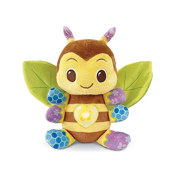 VTech - Maëlle, Mon Abeille des Découvertes Play Green, Peluche Interactive Fabriquée avec des Matériaux Plus Durables, Jouet