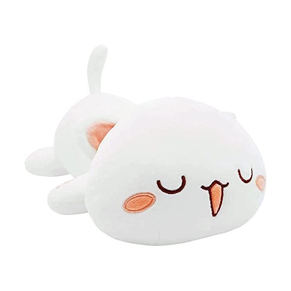 shownicer Oreiller en Peluche Chat, Animaux en Peluche, Kawaii Chaton Peluche Géante, Jouet Doux Animal Poupée, Coussin Câlin