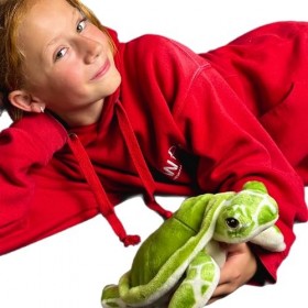 Deluxe Paws Jouets écologiques en Peluche 100% recyclées Tortue 