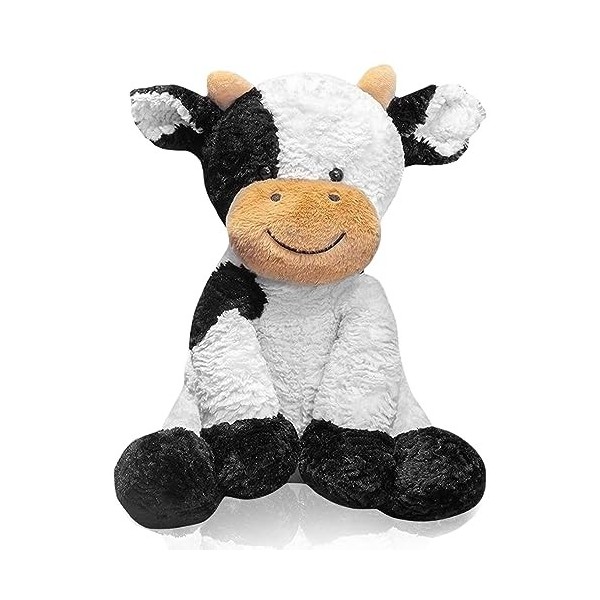 FENYW Peluche Vache, Peluche Vache, Peluche Vache, Peluche Kawaii Oreiller en Peluche Douce Poupée Jouet pour Enfants, Figuri