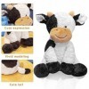 FENYW Peluche Vache, Peluche Vache, Peluche Vache, Peluche Kawaii Oreiller en Peluche Douce Poupée Jouet pour Enfants, Figuri