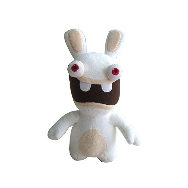 Raving Rabbits Raving Rabbids KH00257 Peluche avec Yeux Rouges 28 cm