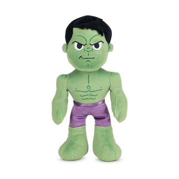 Grupo Moya Figurine en peluche Hulk 25 cm, rembourrage et extérieur en matériau 100 % recyclé, adapté à tous les âges