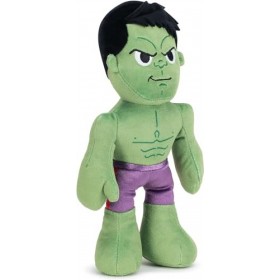 Grupo Moya Figurine en peluche Hulk 25 cm, rembourrage et extérieur en matériau 100 % recyclé, adapté à tous les âges