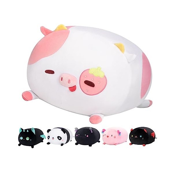 Mewaii 20 CM Peluche Coussin Oreiller danimaux Kawaii Poupée Jouets Salamandre Oreiller en Peluche de Câlin Doux Confort Noë