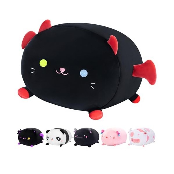 Mewaii 20 CM Peluche Coussin Oreiller danimaux Kawaii Poupée Jouets Salamandre Oreiller en Peluche de Câlin Doux Confort Noë