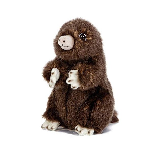 Peluche Living Nature - Taupe assise 14 cm 