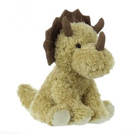 Apricot Lamb Peluche douce avec animaux rembourrés pêche Triceratops pour enfants et bébés 23 cm