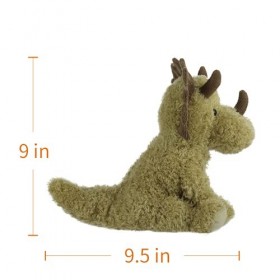 Apricot Lamb Peluche douce avec animaux rembourrés pêche Triceratops pour enfants et bébés 23 cm