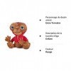 E.T. Peluche extra-terrestre avec capuche rouge 25 cm