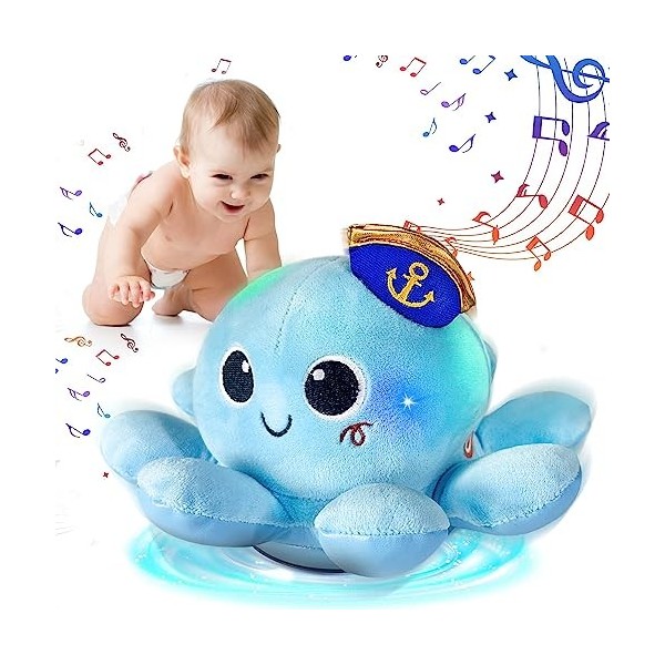 MOJINO Jouet Bebe 2 an, Cadeau Bebe Enfant Fille Garcon, Peluche Musical Jouets DÉveil à Partir, Trotteur Bébé Garçon, Rose