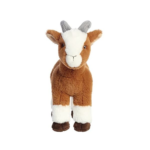 Aurora, 35052, Eco Nation Chèvre, 26cm,Peluche éco-Responsable, Marron