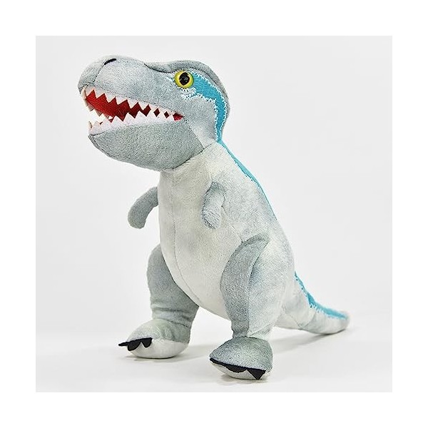 Kögler- Dinosaurier 90542-Peluche Dinosaure T-Rex en Gris, Peluche denviron 28 cm à câliner, 90542, Multicolore