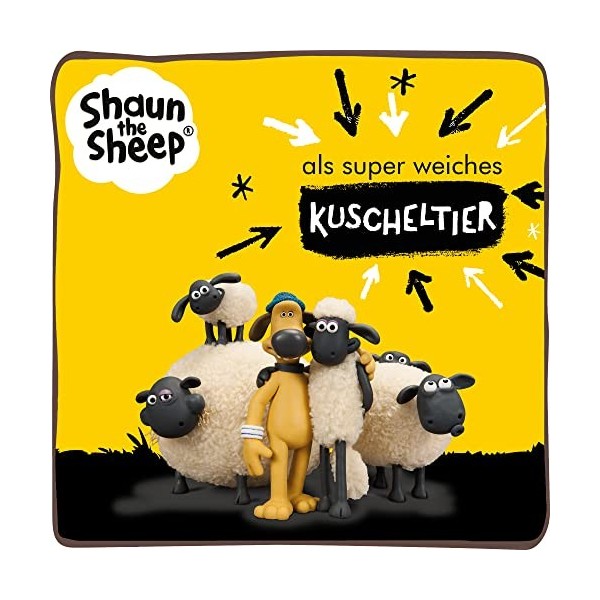 NICI Sac à Dos Timmy Le Mouton – Sacs en Peluche pour Filles, Garçons et Bébés – Sac à Dos Shaun Le Mouton en Peluche avec Br
