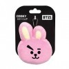 Aurora Produits officiels BT21 signés World, peluche porte-clés COOKY, 61334, rose