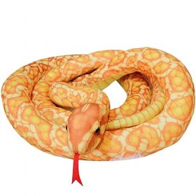 Totority Jouet De Serpent en Peluche Énormes Animaux en Peluche Serpent en Caoutchouc Chiens en Peluche pour Les Enfants Joue