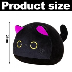 VEghee 25 CM Oreiller Chat Violet Jouet, Le Chat Violet Jouet en Peluche, Chat Violet Oreiller en Peluche Poupée Mignon Couss