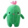 Cactus en peluche avec visage souriant - Oreiller en peluche super mignon et doux - Décoration créative - Cadeau danniversai