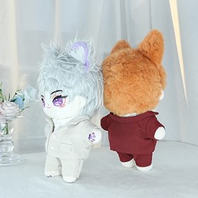 XiDonDon 20cm Vêtements de poupée Costume Mignon pour 20cm Jouets en Peluche Vêtements Accessoires de poupée en Coton Off-Wh