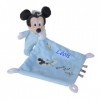 Doudou personnalisé Mickey luminescent bleu Peluche + mouchoir 40 cm