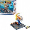 Hot Wheels - Coffret Garage de Réparation City Downtown - Garage et 1 Voiture Hot Wheels - Compatible Circuits et Kits City -