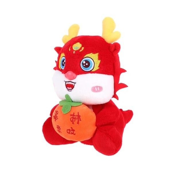 ERINGOGO Année De La Poupée Dragon Peluche Mascotte Dragon Poupée Animal du Zodiaque Dragon Chinois en Peluche Jouet De Drago