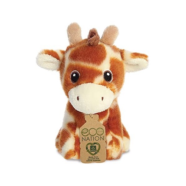 Aurora, 35068, Eco Nation Mini Giraffe, 13cm, Peluche, Marron