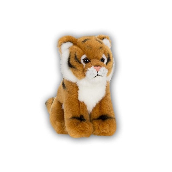 WWF - Peluche Tigre - Peluche Réaliste avec de Nombreux Détails Ressemblants - Douce et Souple - Normes CE - Hauteur 19 cm