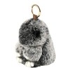 YISEVEN Porte-Clé Peluche Lapin de Pâques Clef Fourrure Pompon Doux Mignon Moelleux Animal Poupée Jouet Fille Petit Cadeau Fe