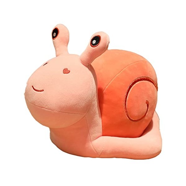 Bodhi2000 Poupée en peluche douce et agréable en coton PP - Escargot - Décoration de canapé - Cadeau pour garçons et filles -