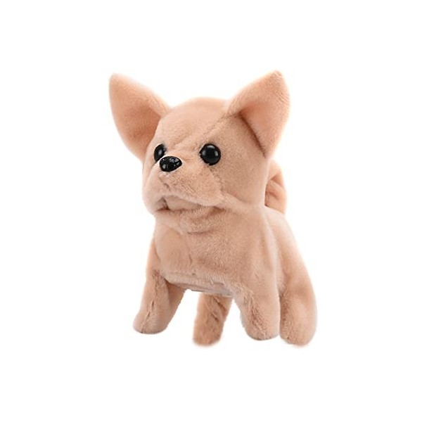 Jouet Électronique en Peluche, Jouet Électronique pour Chien / Chat / Panda / Lapin, Chien Qui Marche et Aboie Remuer la Queu