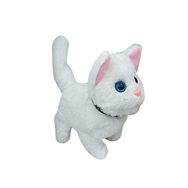 Jouet Électronique en Peluche, Jouet Électronique pour Chien / Chat / Panda / Lapin, Chien Qui Marche et Aboie Remuer la Queu