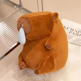 VELLOW Peluches Capybara Mignonnes,Mignon et Adorable Capybara Plushies Jeter Oreiller | Peluche Capybara en Peluche de 33 cm