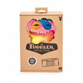 Fuggler Peluche souriante en fourrure arc-en-ciel 22 cm