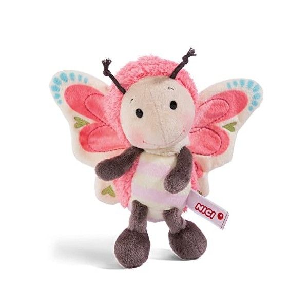 NICI Papillon en Peluche 25 cm – Peluches Animaux pour Filles, Garçons, Bébés – Jouets Doux à Câliner, pour Jouer et Dormir –
