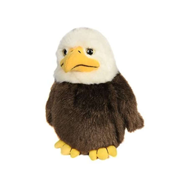 Uni-Toys - Bébé Aigle à tête Blanche - 18 cm Hauteur - Oiseau en Peluche, Aigle - Peluche, Doudou