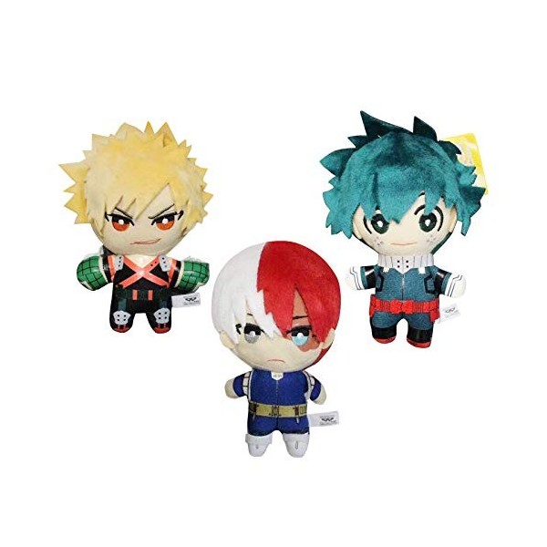 Anjinguang Anime My Hero Academia – Peluche Bakugo assise 15,2 cm, My Hero Academia Izuku Midoriya Katsuki Bakugou Shouto Tod