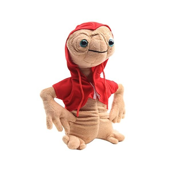 Laruokivi E.T Peluche extra-terrestre en peluche avec capuche rouge 21 cm