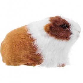 PRETYZOOM Doudou Cochon dInde Peluche Poupée Figurine Réaliste Hamster Modèle Éducatif Cochon dInde Accessoires de Fête Goo